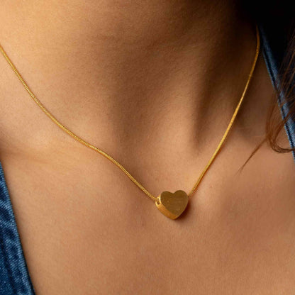 Dainty Heart Gold Neckchain