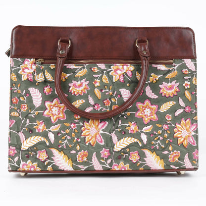 Tropical Green - Compact Laptop Bag