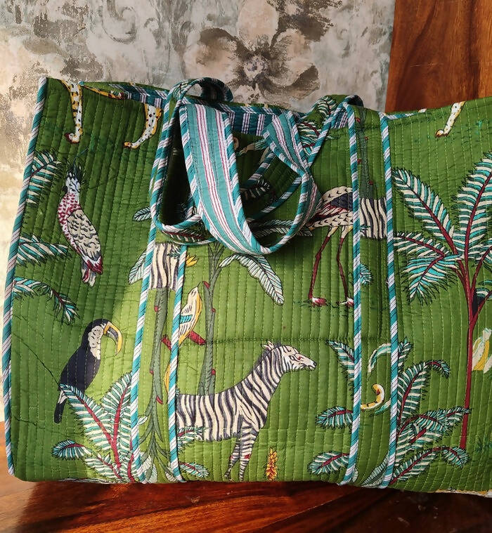 Jungle Joy Tote Green