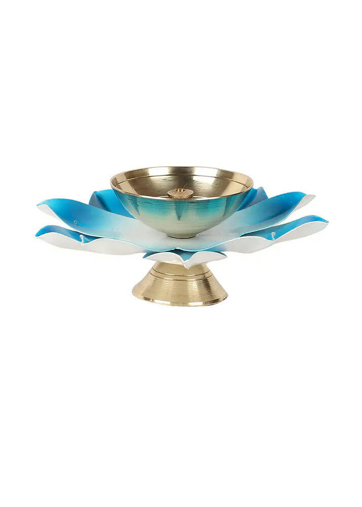 Brass Colored Diya - Set of 4