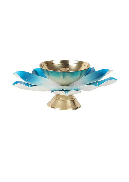 Brass Colored Diya - Set of 4