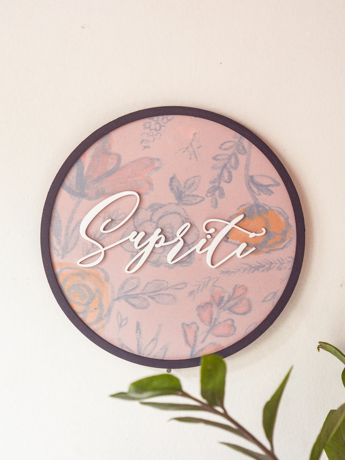 Nameplate - Hoop Circular (Single)