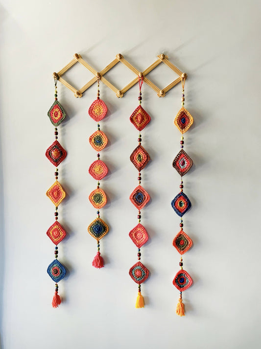 Diwali Crochet Wall Hangings- Set Of 2