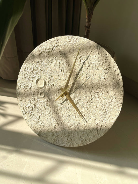 Ivory Moon Clock