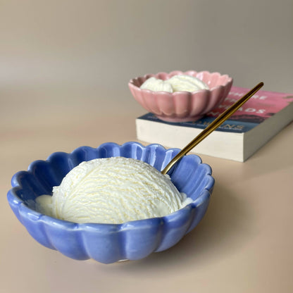 Floral Icecream Bowl (Set Of 2)