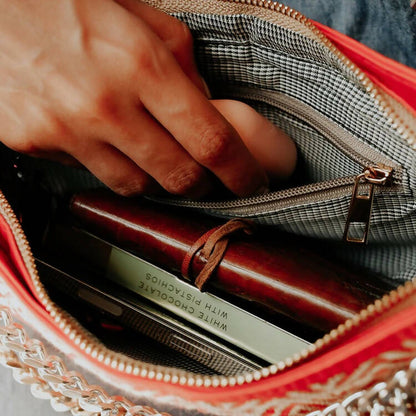 Red Wayfarer Saddle Bag