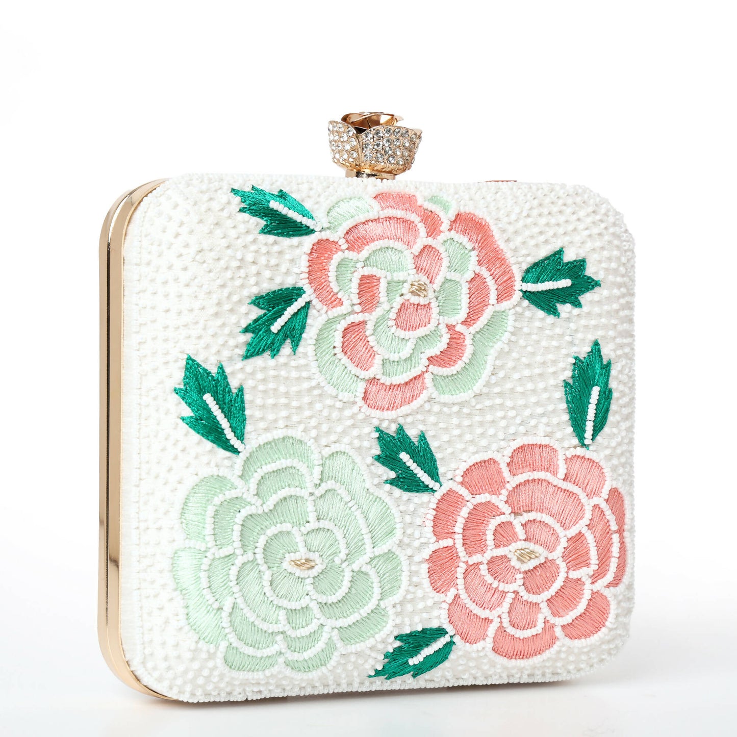 Blooming Floral Clutch Bag: Timeless Elegance