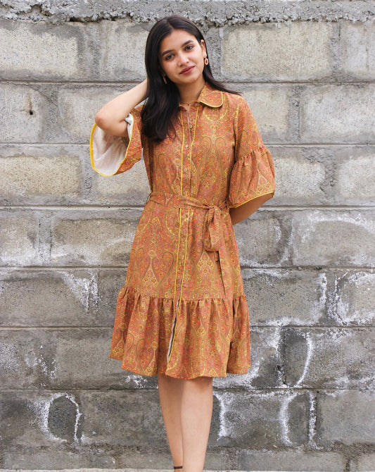 Citrus Knee Length Dress