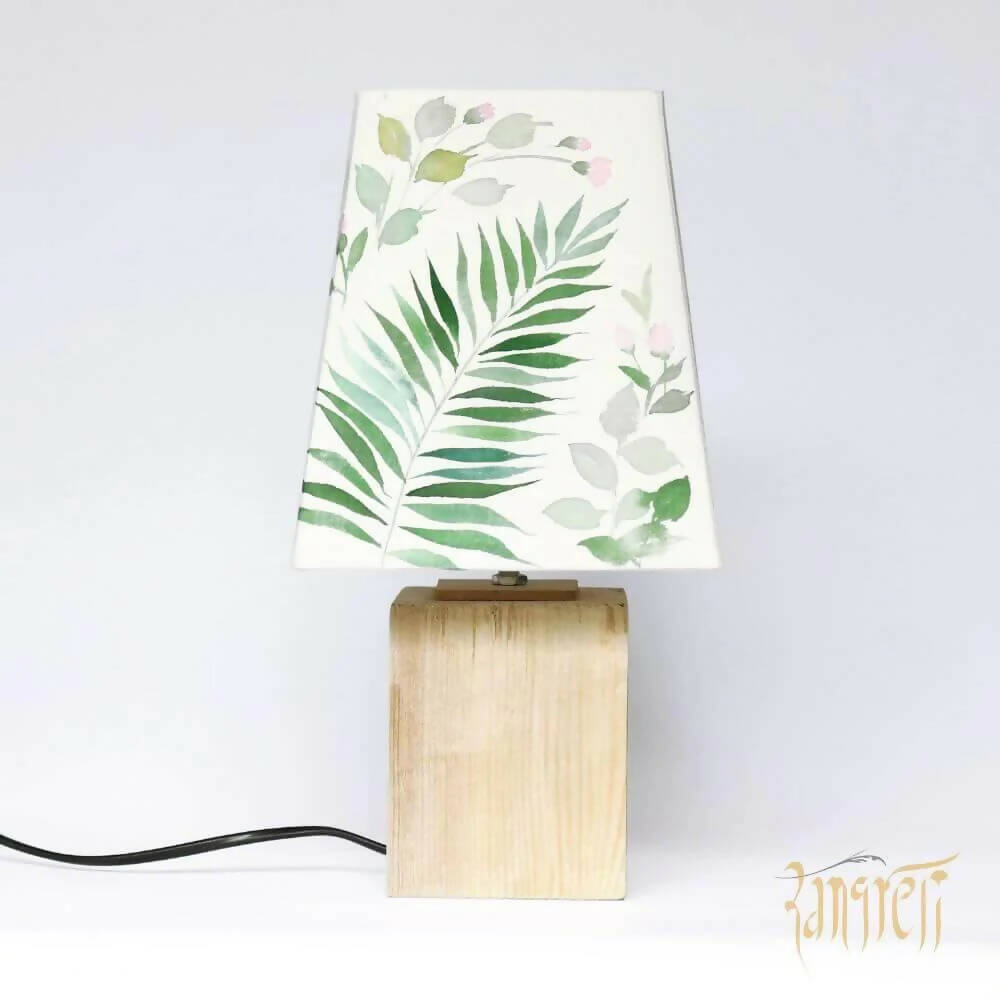 Empire Table Lamp - Green Fern Lamp Shade