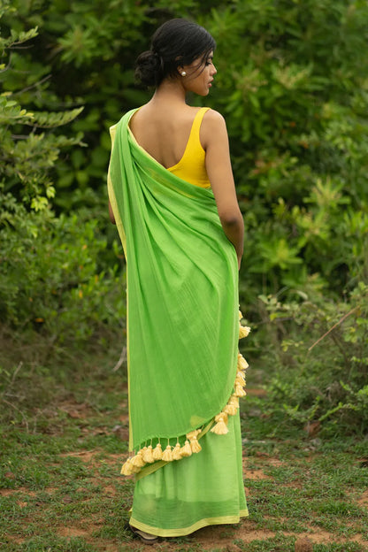 Secret Forest Border Saree