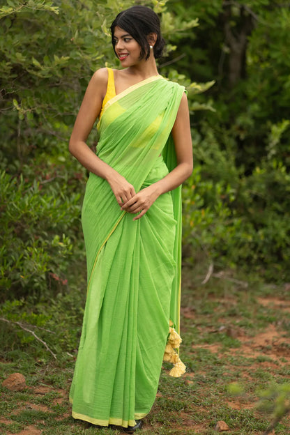 Secret Forest Border Saree