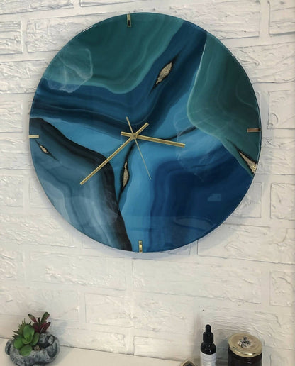 Blue Agate Clock