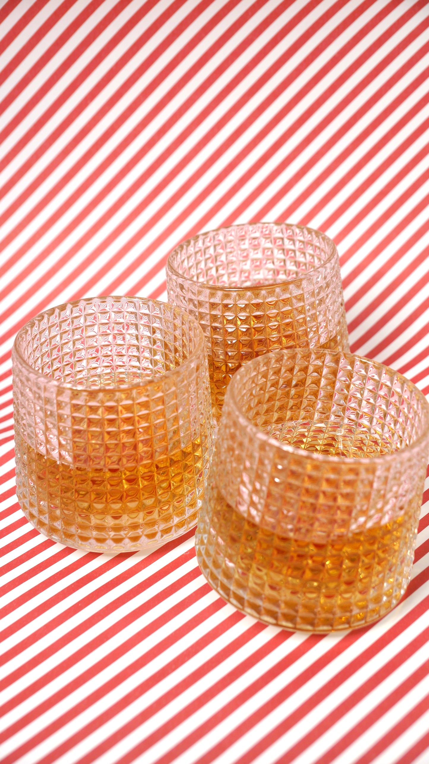 Rolling Checkered Whiskey Glass (set of 2)