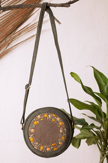 Olive and Brown Sling