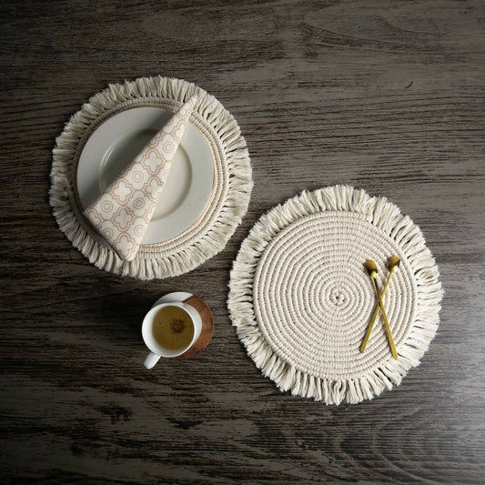 Macrame Table Placemats (set of 2)