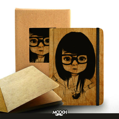 Nerd Girl - A5 Handcrafted Diary | Notebook