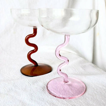 Swirl Cocktail Glasses