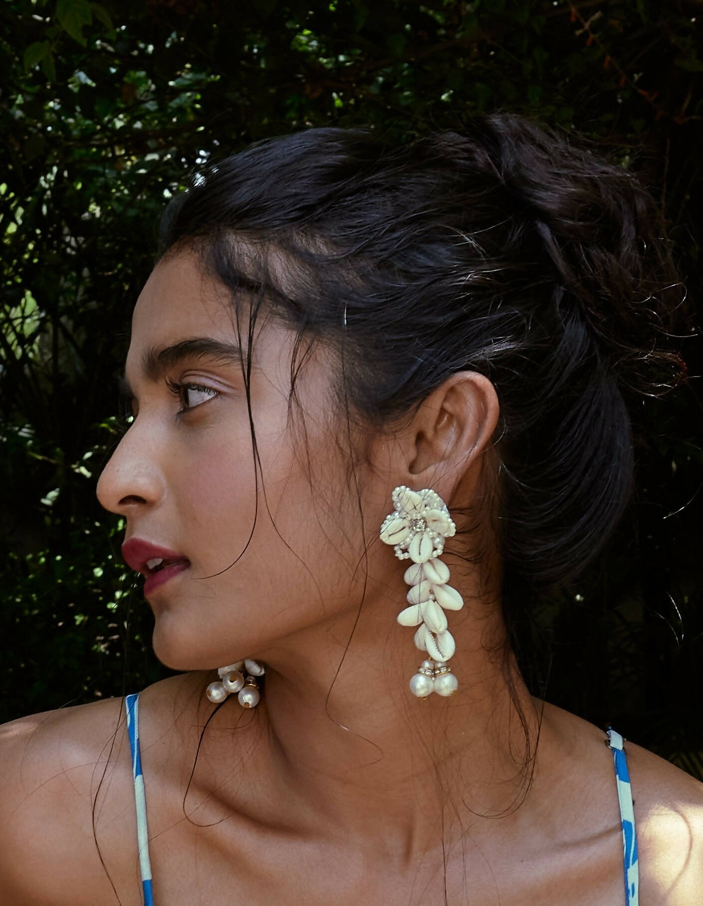 Shell Jhumar Earrings