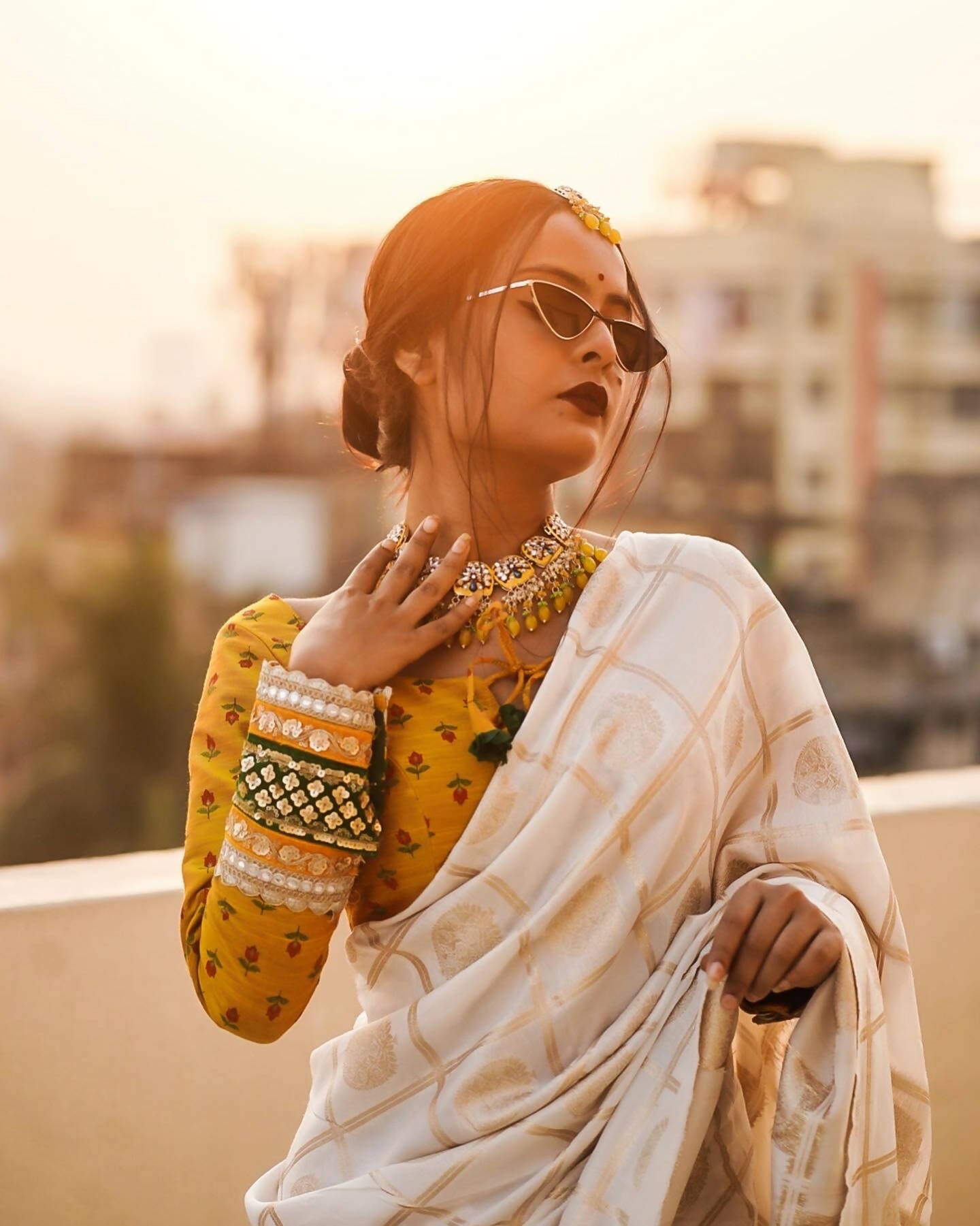 Rubi In Yellow Blouse