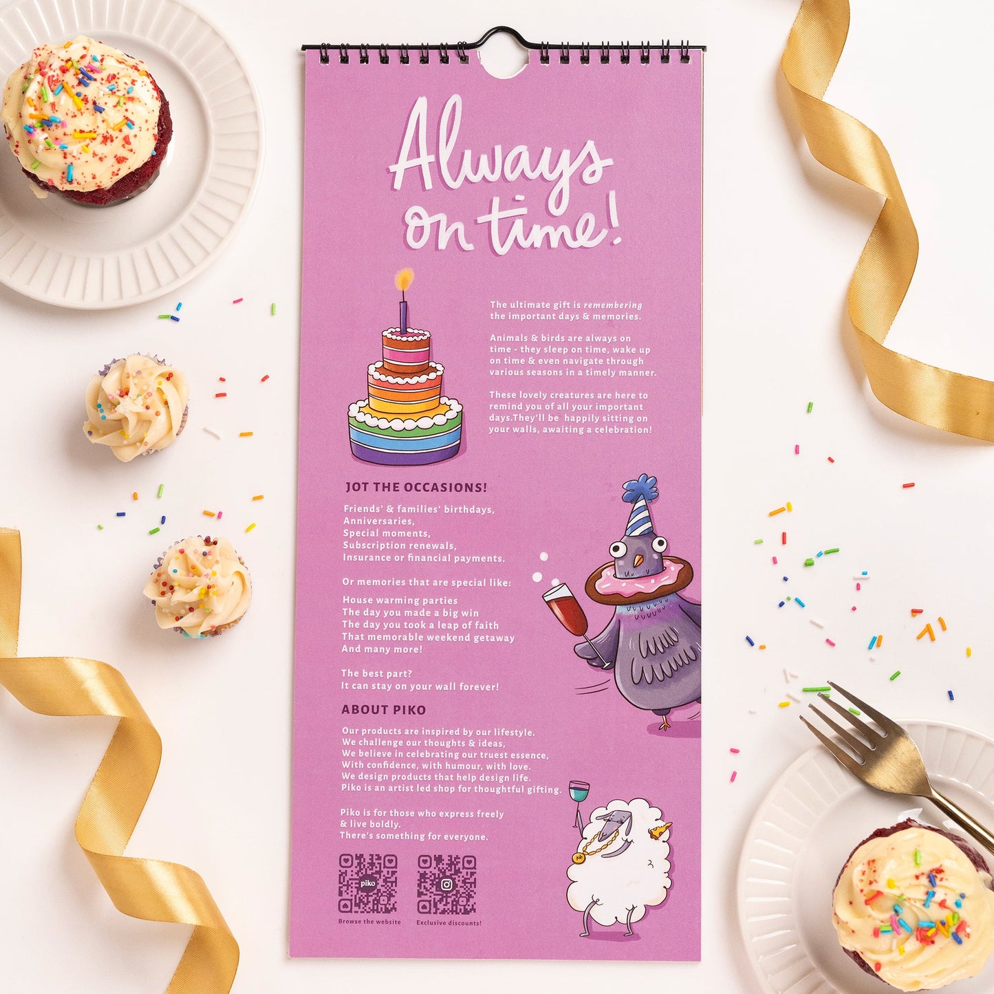 Perpetual Wall Calendar / Always On Time