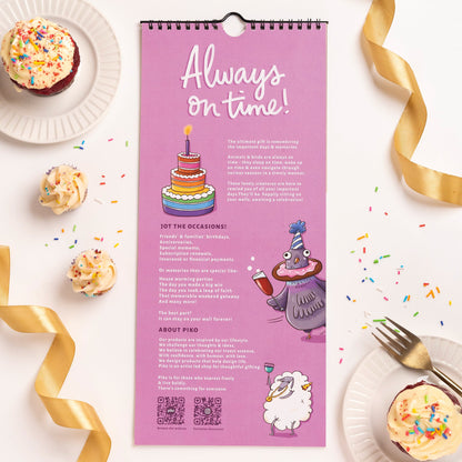 Perpetual Wall Calendar / Always On Time