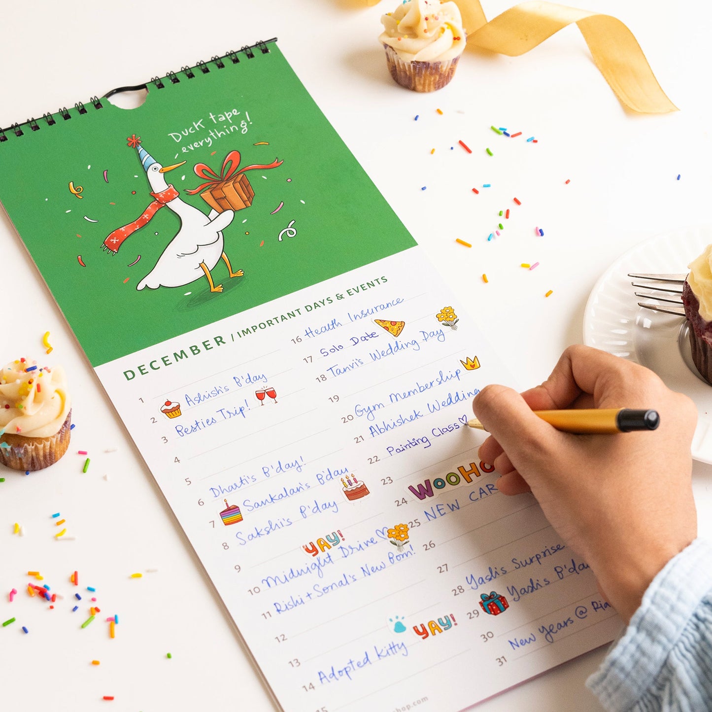 Perpetual Wall Calendar / Always On Time