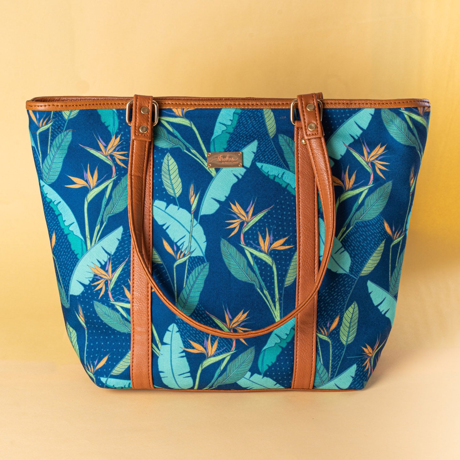 Birds Of Paradise Yellow Sling Bag - Absolutely Desi