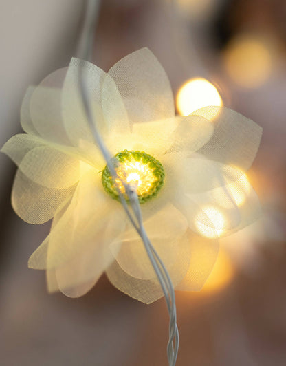 LED String Lights Green Rose