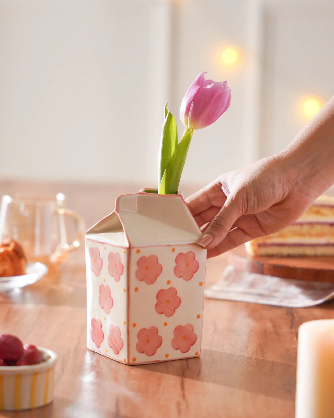 Aboli- Milk Carton Shaped Vase (or Jug!)