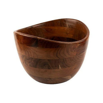 Serving Bowl Wooden Boat Large