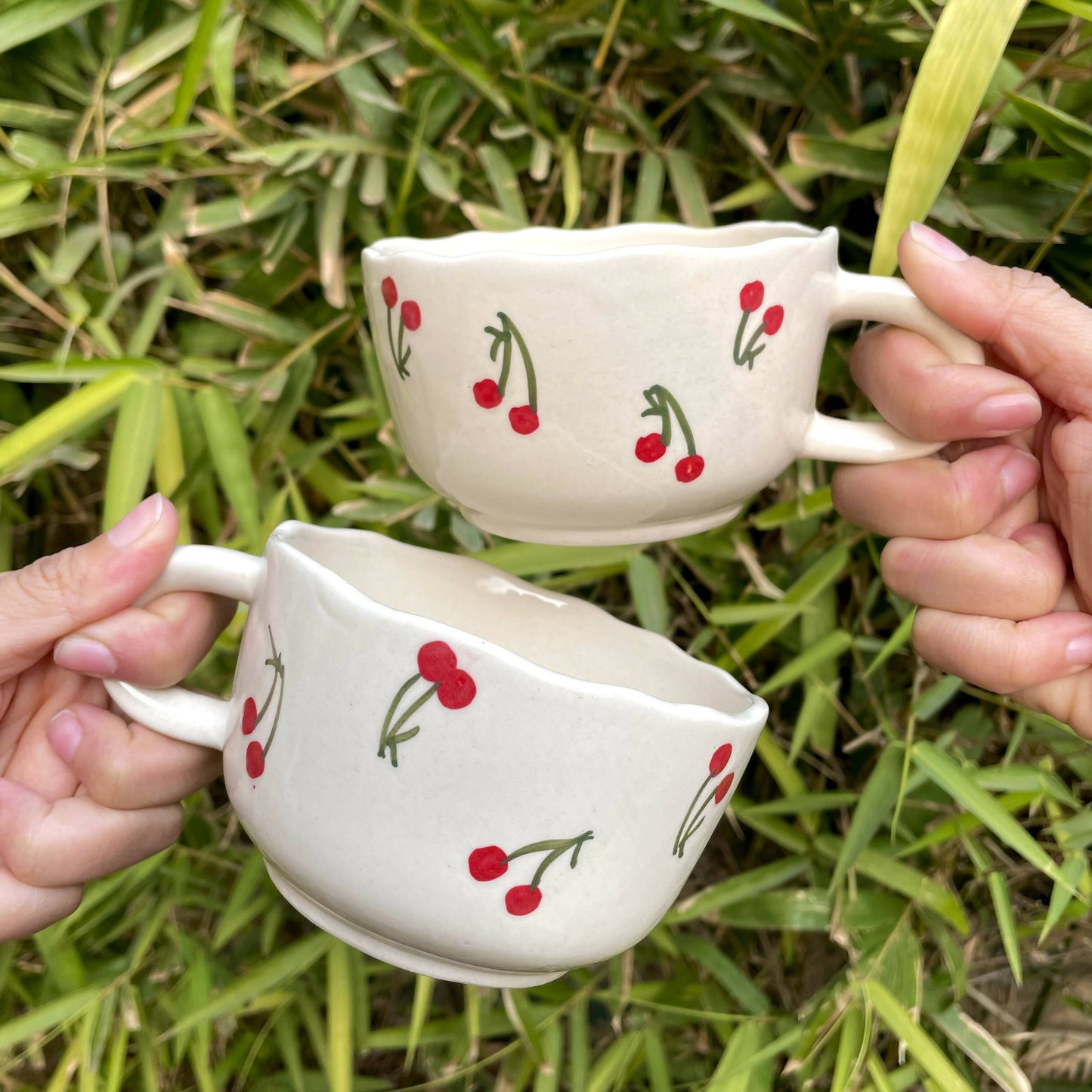 Cherry Mugs (Set of 2)