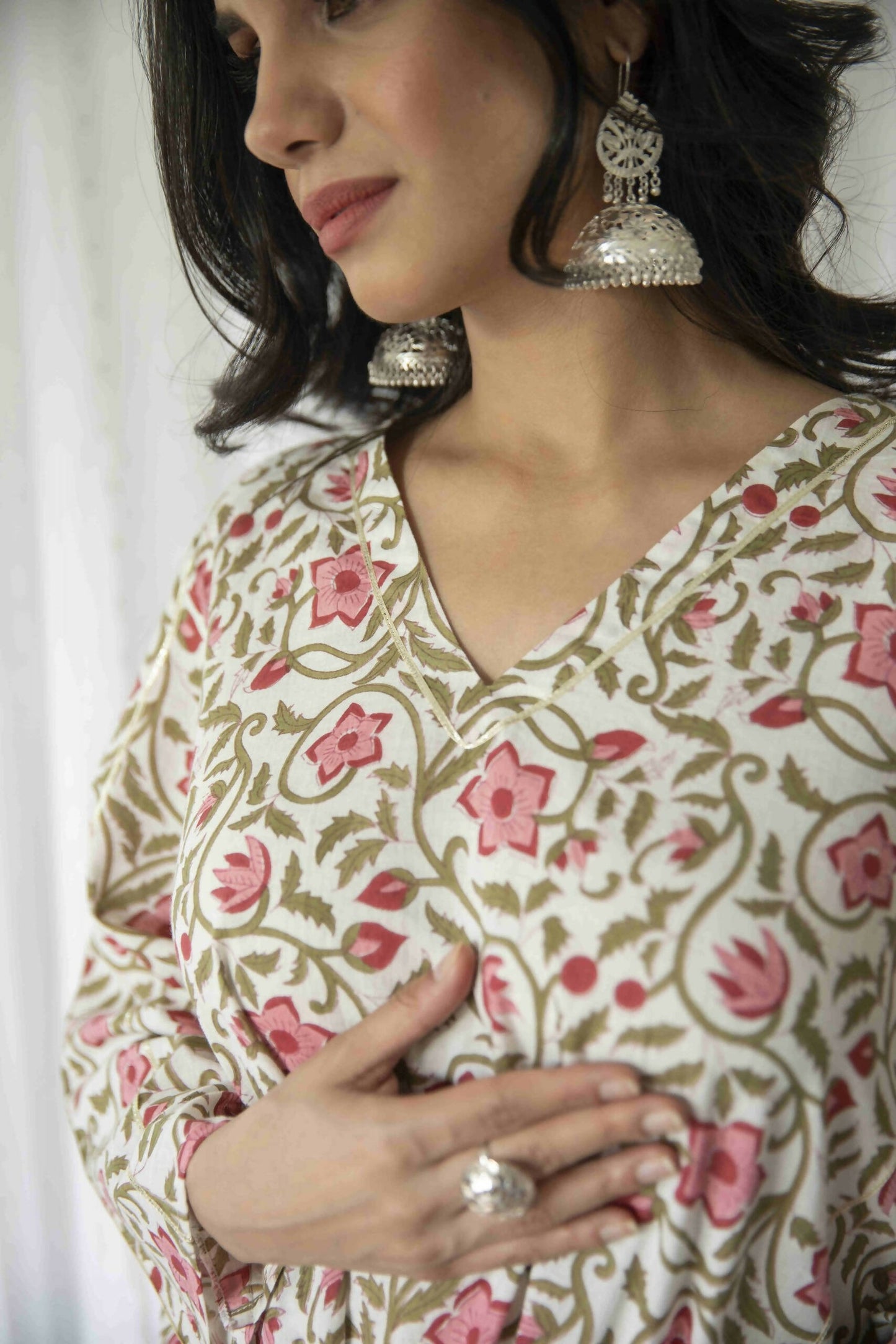 Floral Printed Kurta Sharara Set