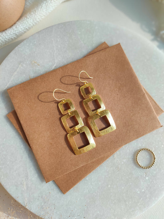 Squared Dangler Earrings