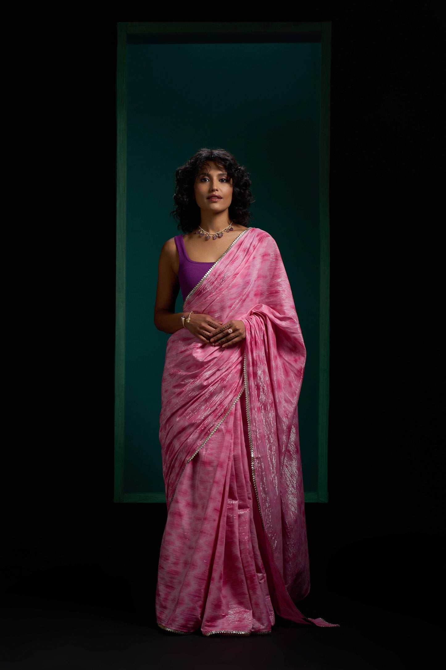 Peony Twin Tie Dye Saree