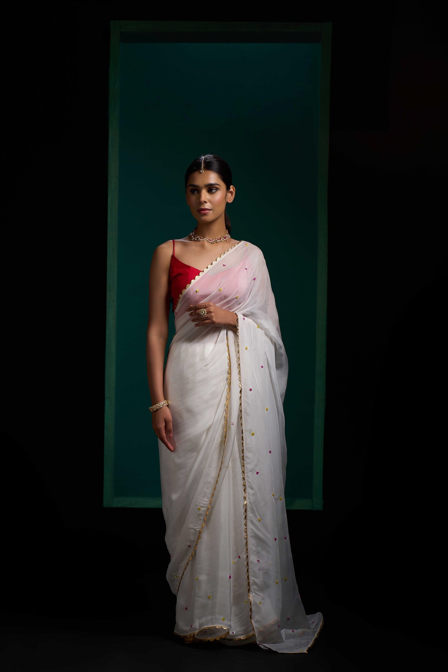 Noori Organza Handwork Saree