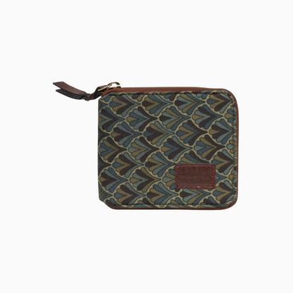 Olive Mist Blockprinted Wallet