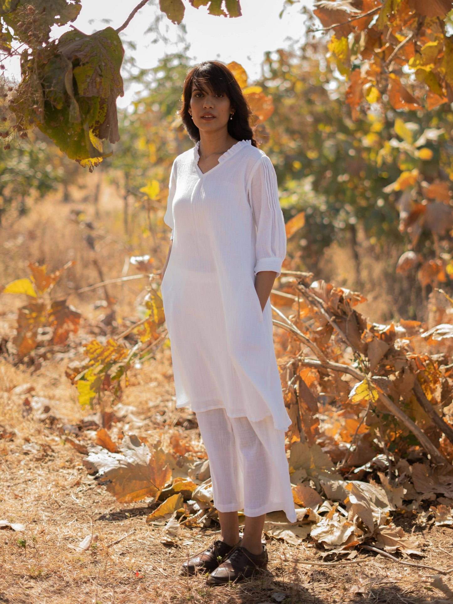 Lily White Kurta Set