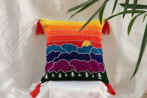 Rainbow - Hand Embroidered (Pack of 1)