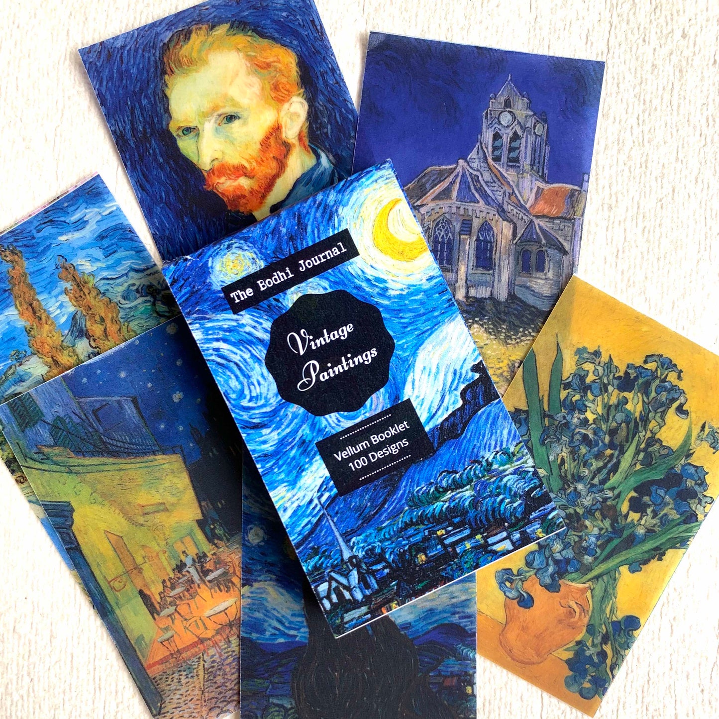 Vellum Booklet - Vintage Paintings