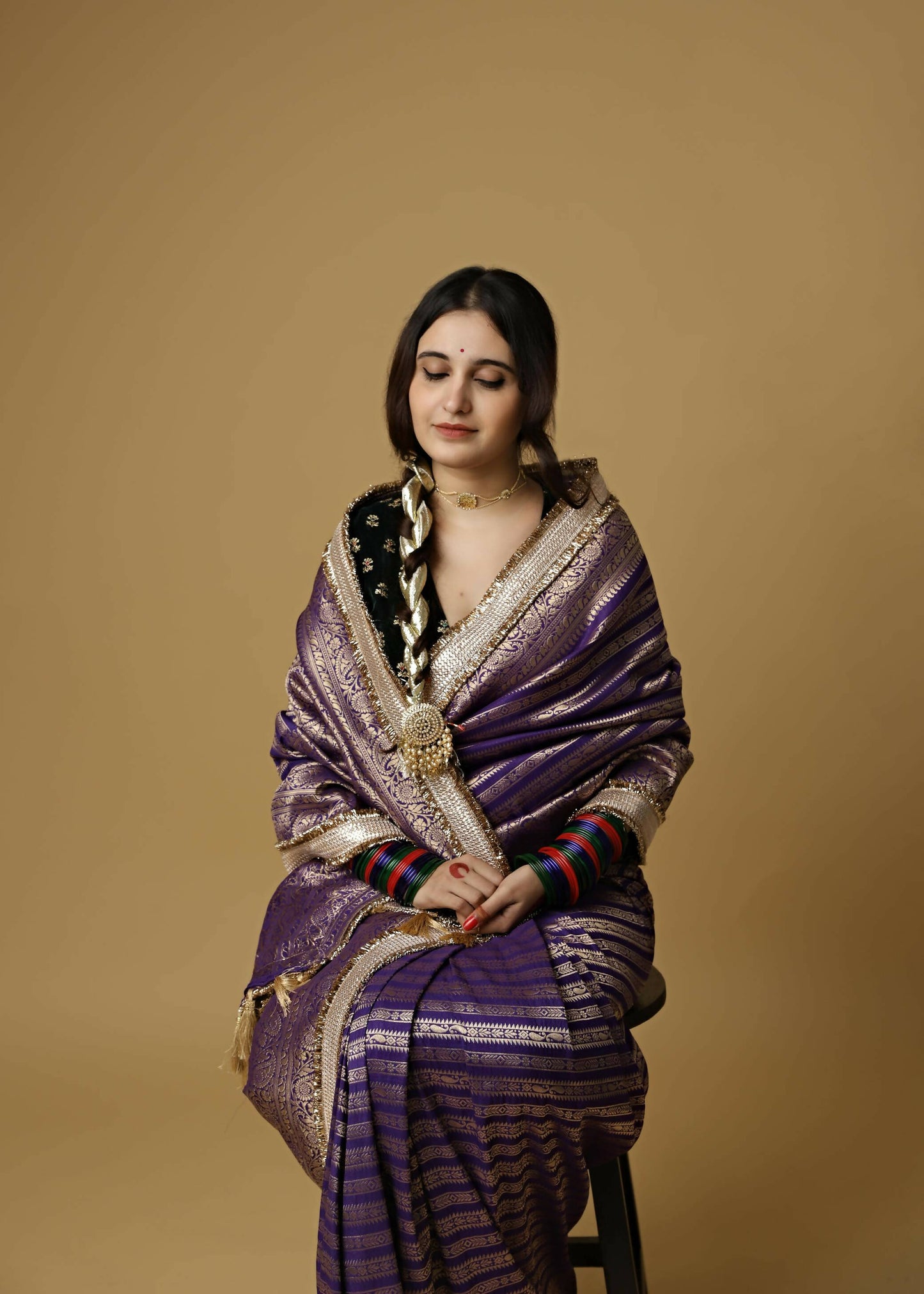 Purple Aayat Saree
