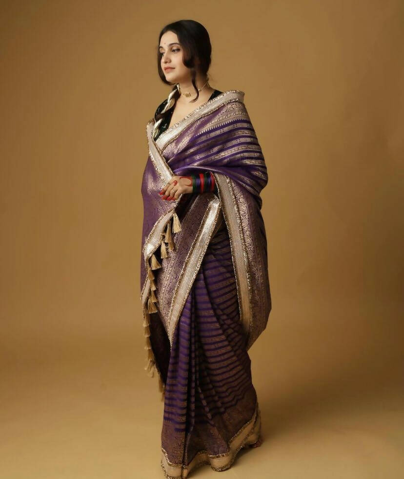 Purple Aayat Saree