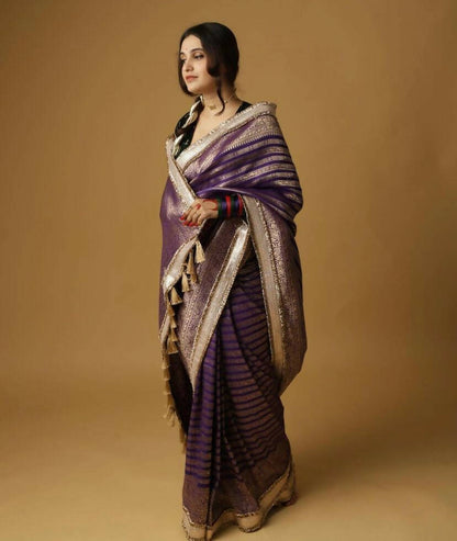 Purple Aayat Saree
