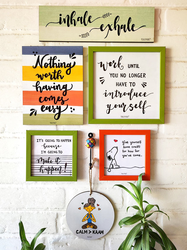 Inhale Exhale Combo | Workspace decor