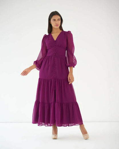 Feel The Calm - Georgette Maxi Dress