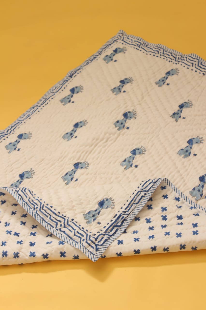 Baby Quilt | Mul Cotton | 0-4 Y | Mini Calf Print