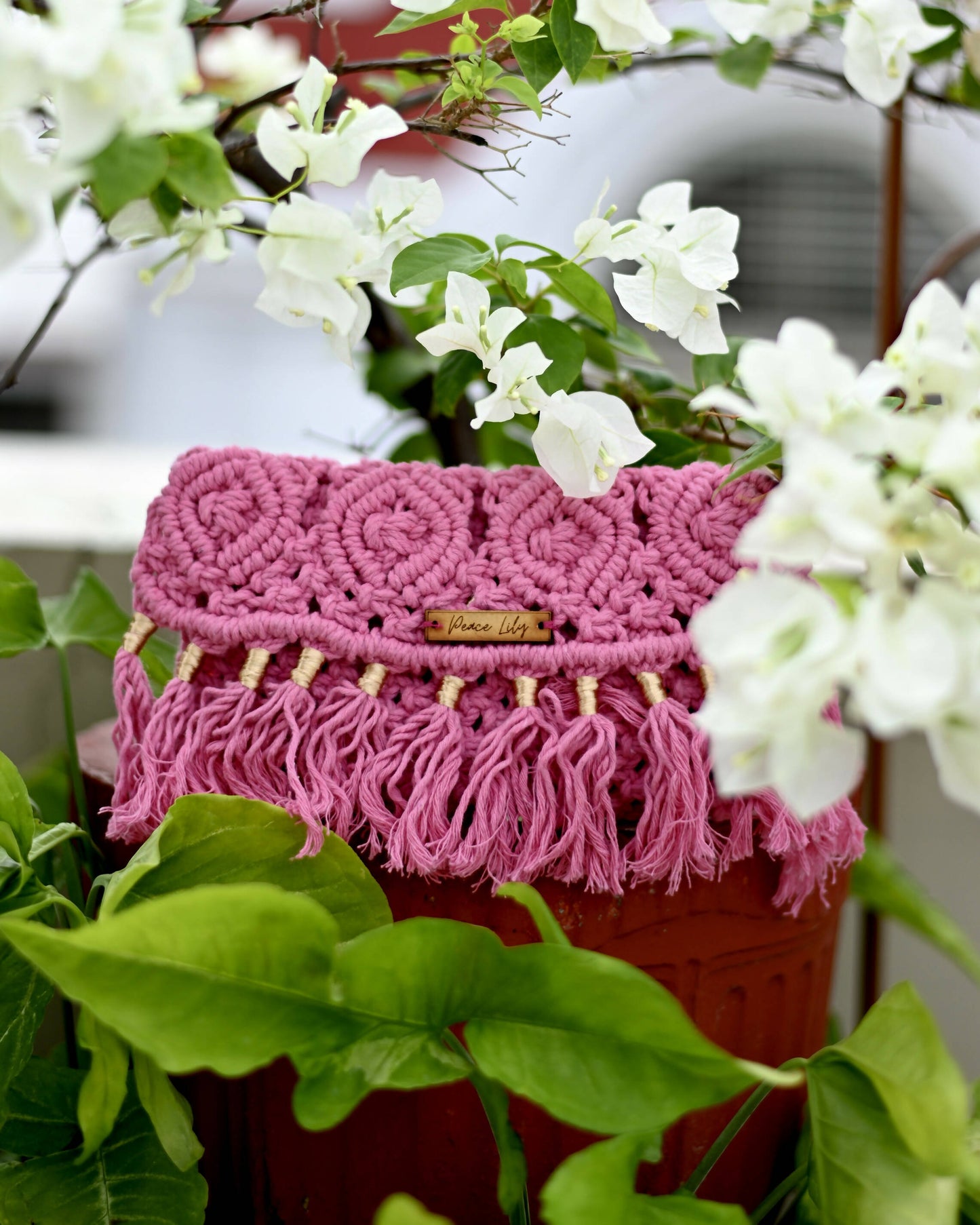 Macrame Clutch Sling Bag