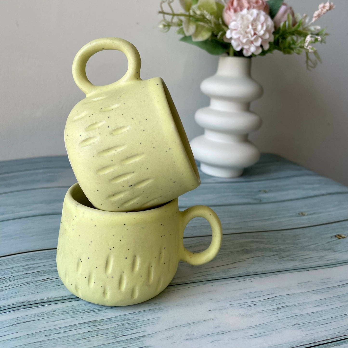 Yellow Tea Cup - Set Of 2