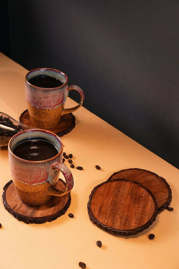 Coasters Wooden Bark