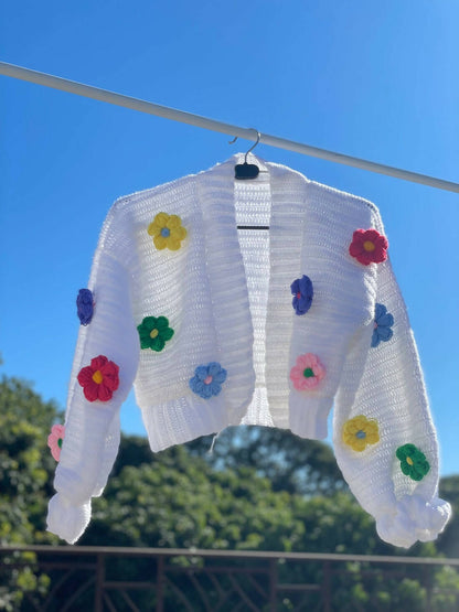 Rainbow Daisy Cardigan