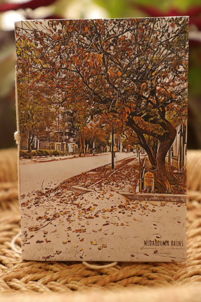 Autumn Fall Handmade Paper Diary